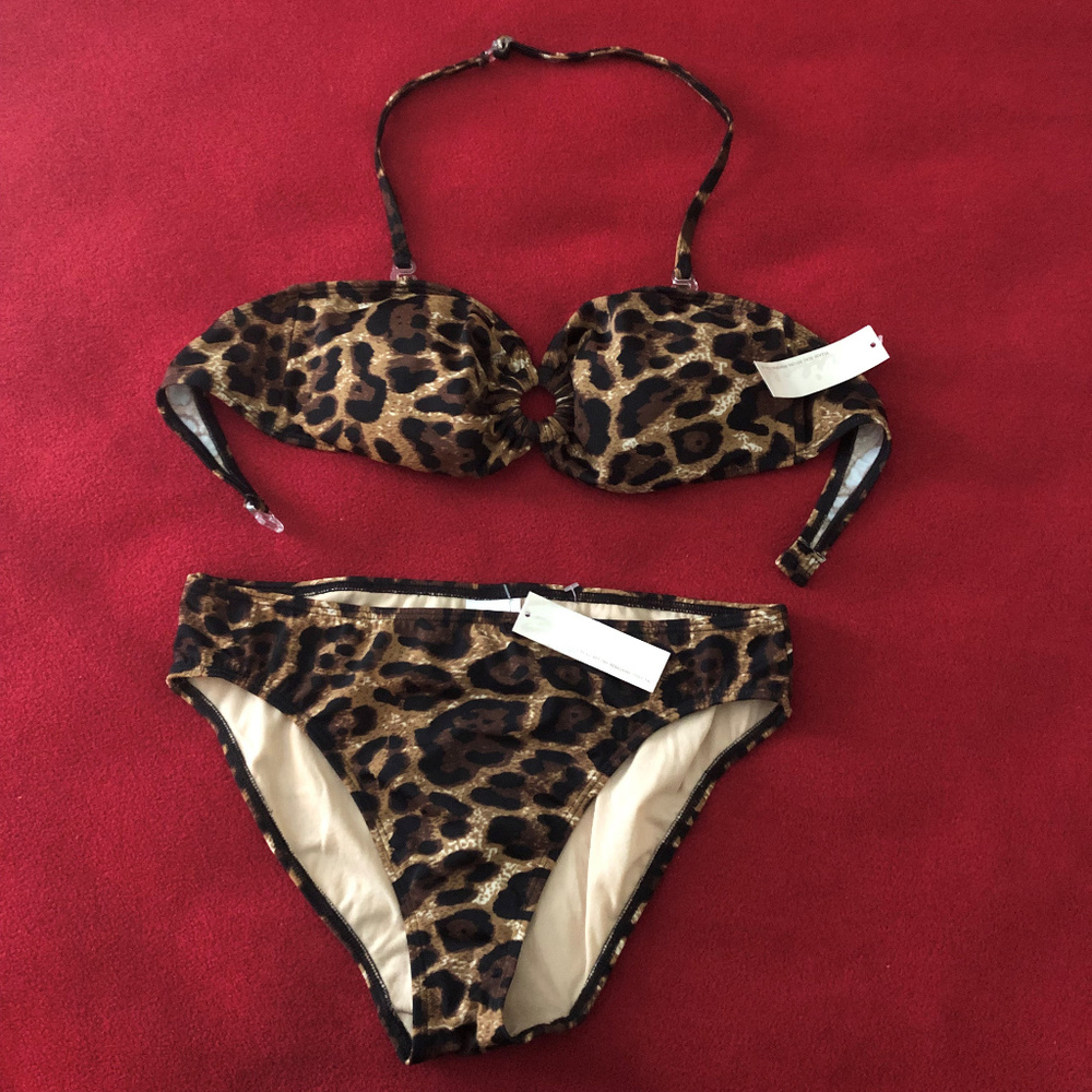 NWT leopard bikini